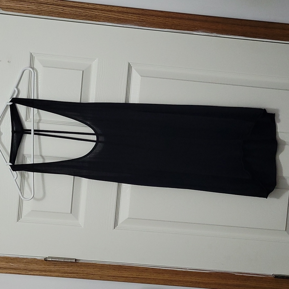 bebe black dressy top m/l